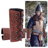 GORGECRAFT Pack of 2 Leather Cuff Bracelets, Medieval Armour, Bracers,