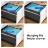 DEVAISE 2 Drawer Mobile File Cabinet with Lock, Commercial Vertical