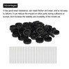 MECCANIXITY 50pcs Toy Car Wheels, 30mmx8mm Plastic Roll and 2mmx100mm