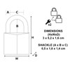 Master Lock 9130EURT Pack of 2 Key Padlocks in Aluminium,