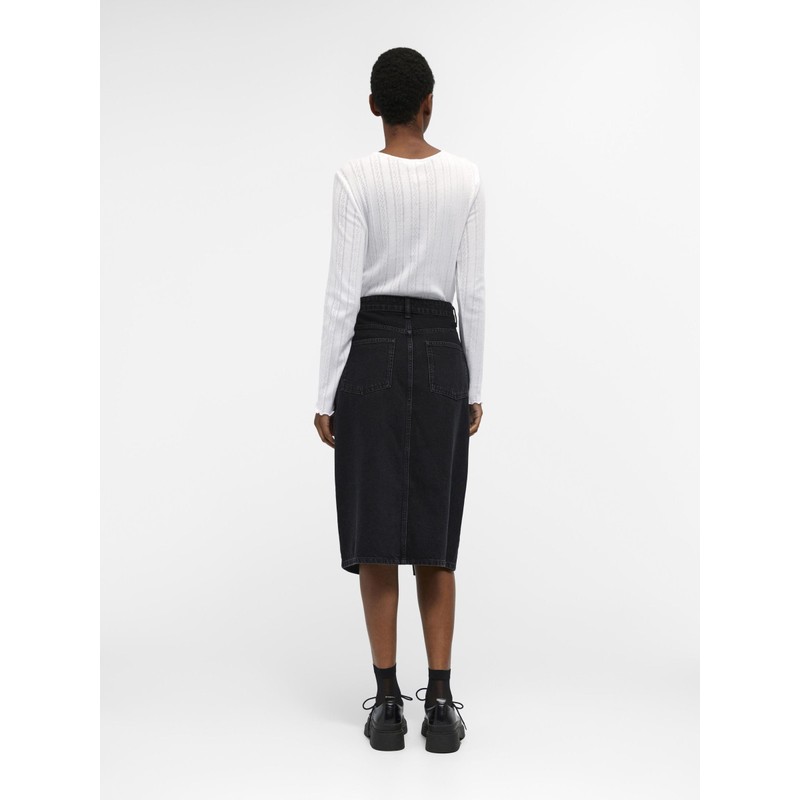 Object OBJHARLOW Female Midi Skirt, black