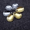 50pcs Deep Cup Fishing Lures Copper Fishing Attractor Spinner Blades