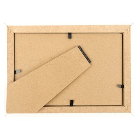 H HANSEL HOME Wooden Picture Frame 18 x 24 cm, White Wooden Photo Frame with Glass Top for Table and Wall