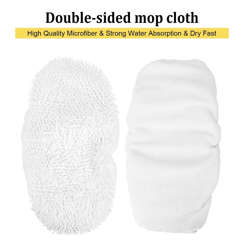 Microfiber Steam Mop Pads Replacement Compatible with Oreck Steam Mop