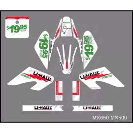 Razor MX500 MX650 graphics kit decals  THICK AND HIGH GLOSS ......