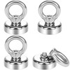 Wukong Pack of 4 Strong Magnetic Hooks, 19 kg Magnetic