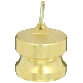 Dixon G200-DP-BR ASTMC 38000 Forged Brass Global Type DP Cam and Groove Hose Fitting, Dust Plug, 2"
