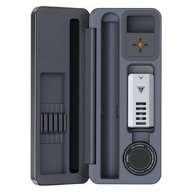 FNIRIS HS-02B Soldering Iron Kit Storage Box, HS02B Exclusive Storage Case, Holds Soldering Iron, Soldering Iron Tips, Including Soldering Iron Stand, Brass Tip Cleaner, Solder Wire