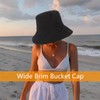 Black Bucket Hats Women Large, Wide Brim Bucket Cap Girls,