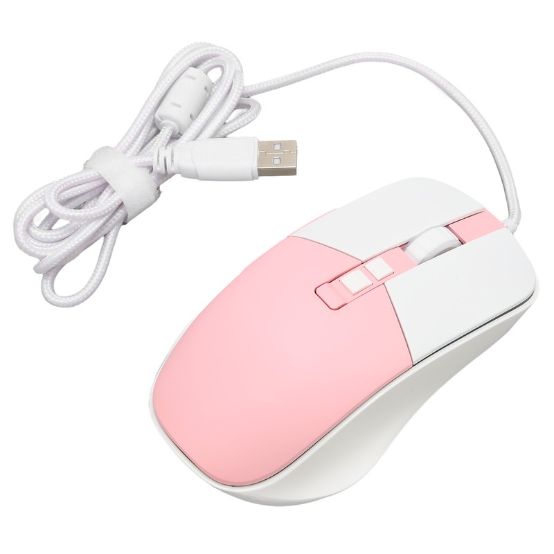 Wired Mouse Ergonomic Streamlined Cool RGB Optical Sensor Gaming Mechanical