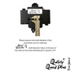 Chiming Quartz Clock Movement Qwirly True Tone Quad Plus -