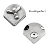 JIANDAXIN 50Pcs Tri-Fold Aluminum Blind Rivets,Tri Grip Exploding Assortment Bulb