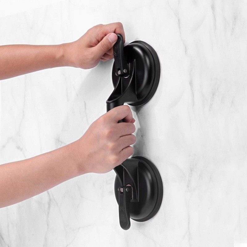 FCHO Glass Suction Cups Heavy Duty Aluminum Handle Glass Holder