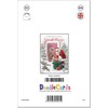 doodlecards Great Niece Christmas Card Santa with Parcels Medium Size