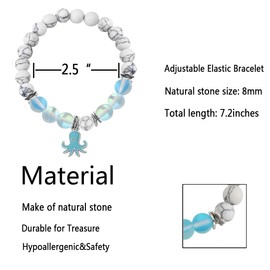 FUSTMW Octopus Themed Bracelet, Large, Copper, No Gemstone