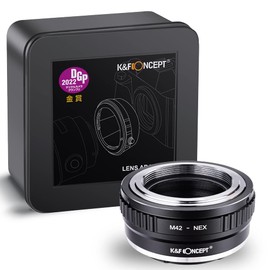 K&F Concept Lens Adapter M42-NEX Fit Lens Adapter for Mounting Lenses with M42 Connector to Sony NEX Metal Housing