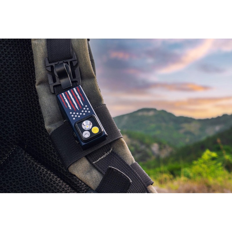 Olight Oclip Ultra Stars & Stripes Clip-On Light, Flood, Spot,