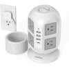 TESSAN Power Strip Tower Surge Protector with 8 Outlet USB