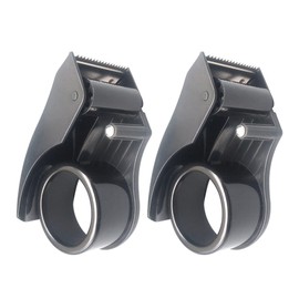 KALLORY Dispensador y Cortador de Cinta de Mano Compacto 2 Piezas Plástico Resistente Diseño Ergonómico para Embalaje y Suministros de Almacén Color Aleatorio