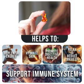 Belmonia Sea Moss Gummies — Immune Strength & Skin Health, Organic Irish Moss Gummy Bears, 60 Count, Vegan, Superfood Chewable Supplement for Endurance & Health