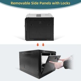 EasyVibe 12U Open Frame Server Rack with Casters, 12U Network Cabinet with Shelf, Rolling Network Rack for Computer/AV/Data/IT Equipment,19.7" W x 17.7" D x 26.8" H