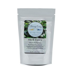 JungleAquashrimp Shell Envy Mineral Shrimp Food by ShrimpEnvy - Natural Food for Shrimp Fish Snail Crab Growth Breeding (40g)