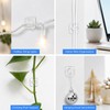 100Pcs Clear Mini Light Clips 120Pcs Adhesive Strips Wire Hooks