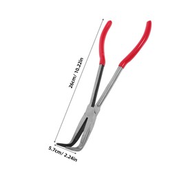 SEWACC Bent Nose Pliers for Jewelry Making Metalworking Heat Resistant for Gold Melting and Crafting Versatile Clamp for Various Crucible Bowl