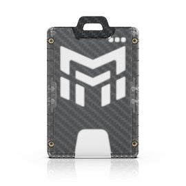MNGARISTA Badge Holder Carbon Fiber: 0.91oz Lightweight ID Card Holder