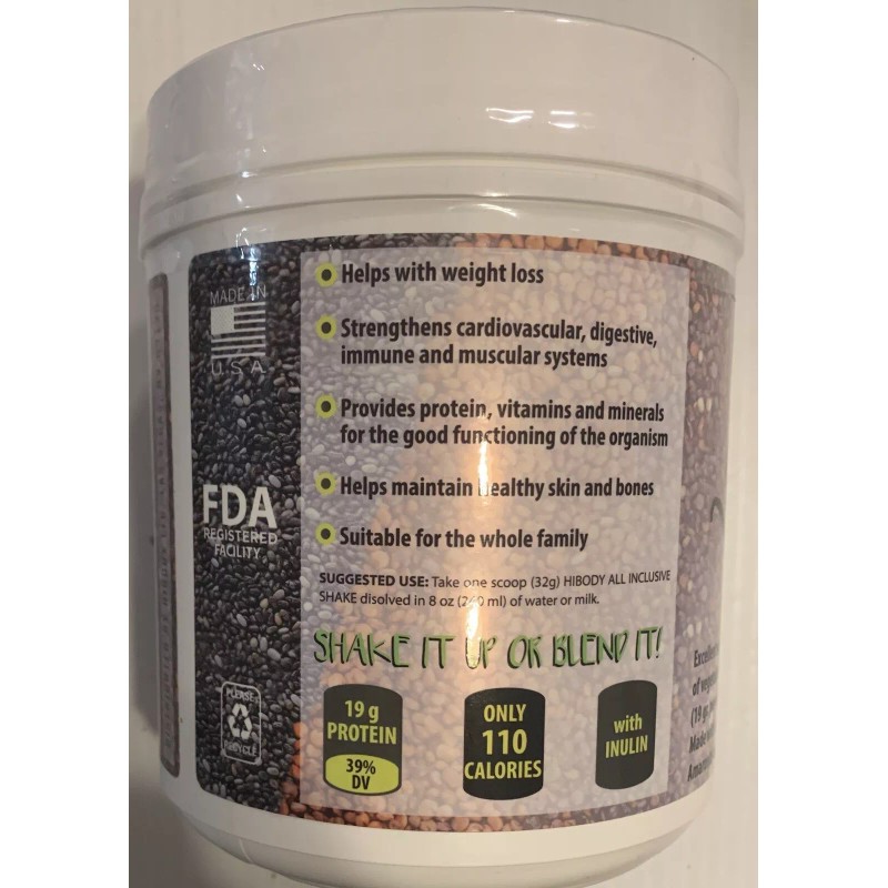 HIBODY Hi Body- All Inclusive SHAKE. Optimum Everyday Nutrition In