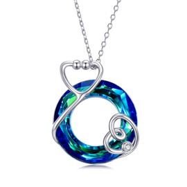 Peireara Nurse Stethoscope Necklace for Women 925 Sterling Silver Crystal Nurse Stethoscope Pendant Necklaces Medical RN Nurse Jewelry Gifts for Women