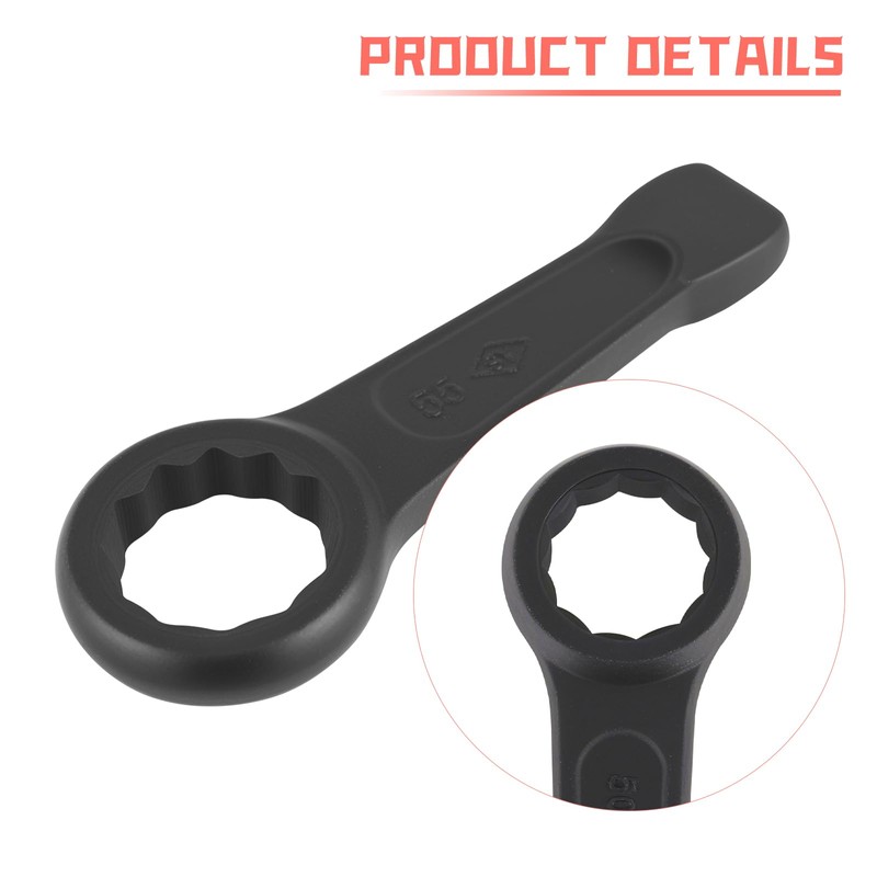 HCXUANWJTL 30mm Box End Striking Ring Wrench High Tensile Steel
