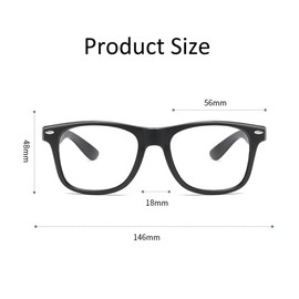 6PCS Classic Glasses Frame without Lenses Cute Pretend Frame Glasses Fake Eyewear Costume Eye Glasses