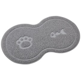 DM 8-Shaped Small Cat Litter Box Debris Catcher Mat,18x10 Inches