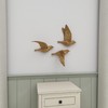 Deco 79 Resin Bird Metallic 3D Sculpted Floating Wall Decor,