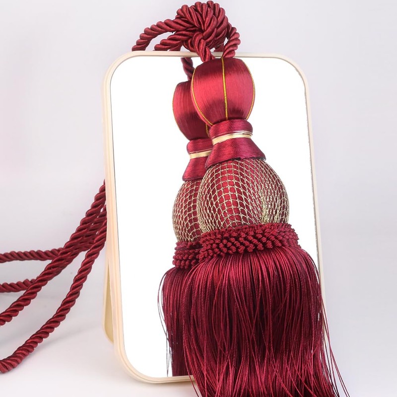 EleCharm 1 Pair Simple Elegant Curtain Cord Tie Drape Holdback