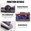 URSMT Upgrade Anti-Tangle Mini Motorized Brush Head Compatible with Dyson