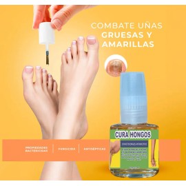 Esmalte Cura Y Quita Hongos Tratamiento Uñas Manos Y Pies