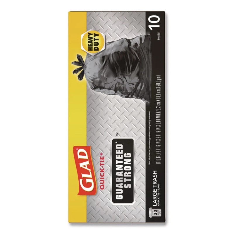 Glad 00079CT 30" x 33" 30-Gal 0.81 mil Trash Bags