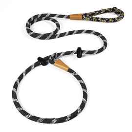 lynxking Slip Lead Dog Leash Reflective, 6 FT x 3/8" Heavy Duty Comfortable Strong Rope Leash for Large, Medium Dogs, No Pull Pet Training Leash
