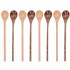 8 Pcs Wooden Spoon Beech Wood Safe Environmentally Friendly Wooden
