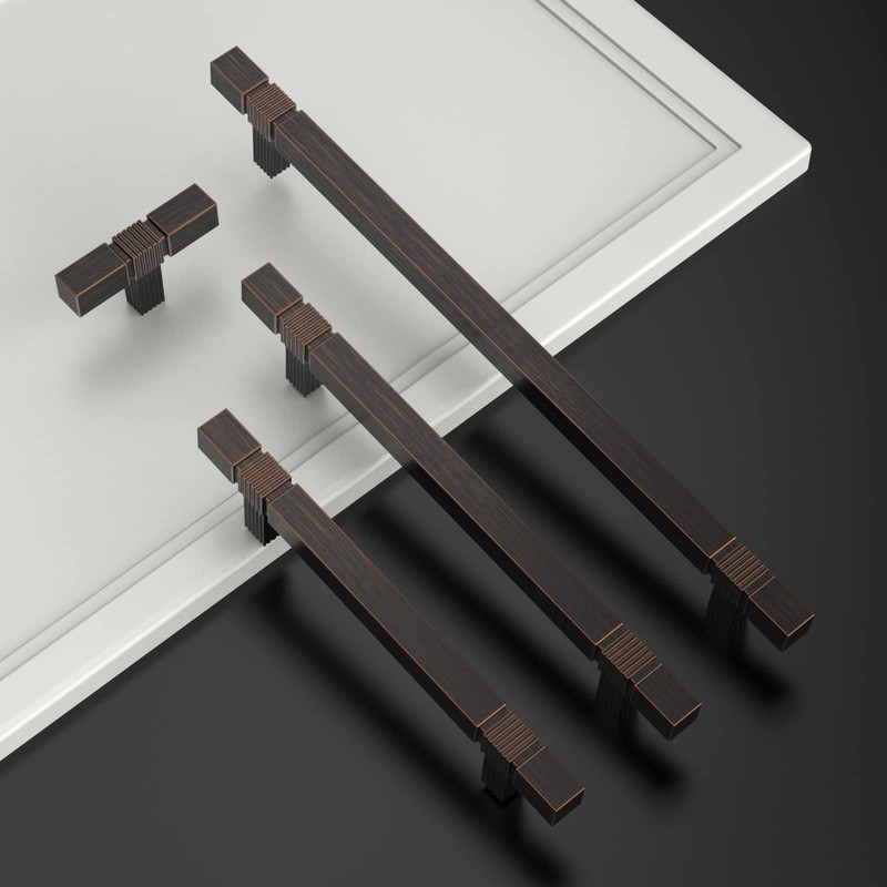 Asidrama 10 Pack 5 Inch(128mm) Oil Rubbed Bronze Kitchen Cabinet