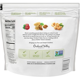 ORCHARD VALLEY HARVEST Cranberry Almond Cashew Trail Mix, 1 oz (Pack of 15), Non-GMO, No Artificial Ingredients