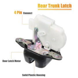 Car Liftgate Lock Actuator Trunk Latch 74800-TF0-J01 Door Latch Assembly for Honda CRV 2.4L 2012-2016 for Honda Odyssey 2012-2017 Tailgate Door Latch Lock Actuator Car Door Unlocking Kit