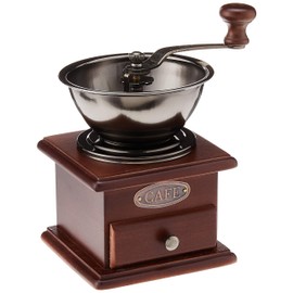 Norpro 5548 Coffee Grinder, 8" x 4.5" x 4.5", Chestnut Finish