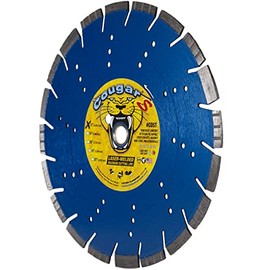 Delta Diamond Cougar S 12-inch Premium Concrete Saw Diamond Blade .125 X 1"-20MM Arbor, Laser-Welded, Heavy-Duty, Cuts Hard Concrete with Rebar, Masonry and Stone (12-Inch)