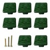 M MIMHOOY 8 Pack Green Cabinet Knobs & Drawer Pulls