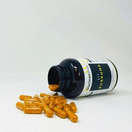 Organic Turmeric 180 Capsules - 600 mg per Capsule - 3600 mg per Daily Dose - High Dose - Vegan - No Additives - Organic Quality as a Dietary Supplement