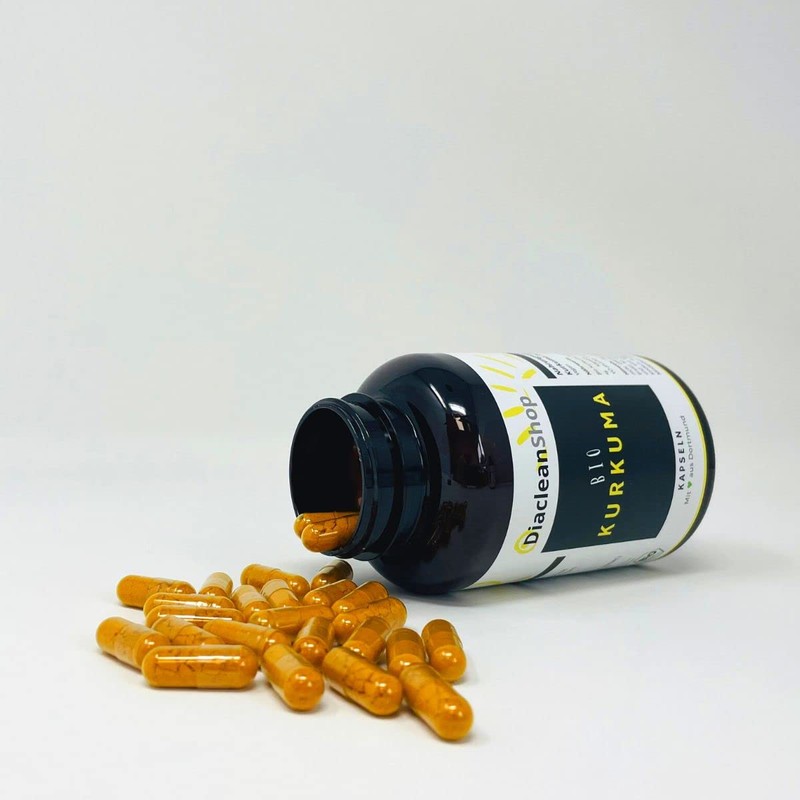 Organic Turmeric 180 Capsules - 600 mg per Capsule -