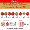 28 Pack Rose Gold Christmas Baubles for Tree Decorations -